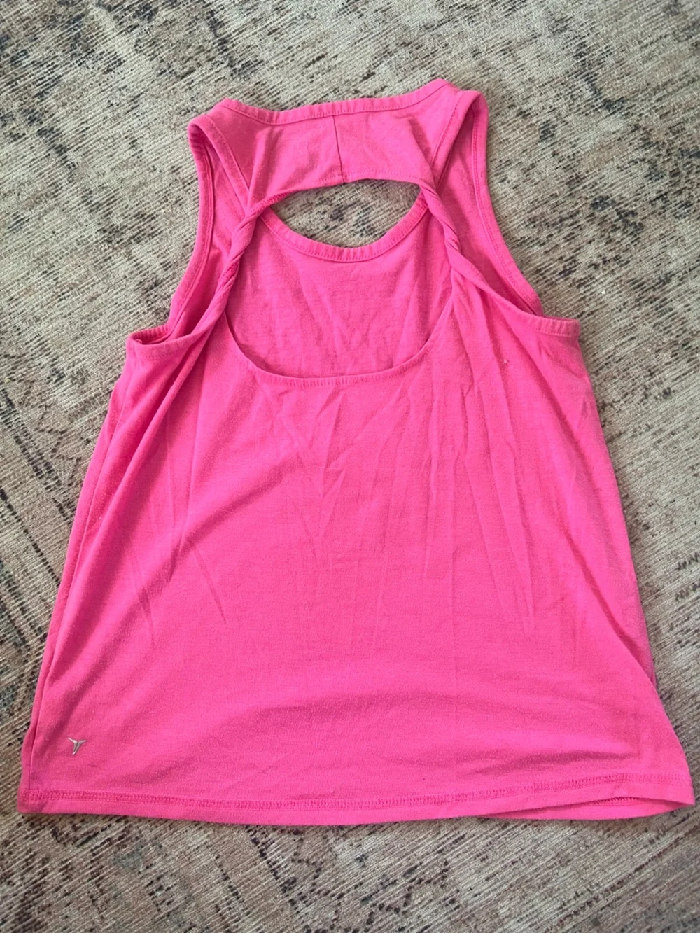 Old Navy Pink Tank Top with Gold 'LOVE to SHINE' Graphic